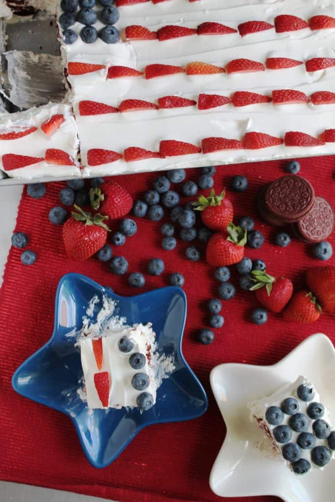 No-Bake Patriotic Dessert Lasagna 2