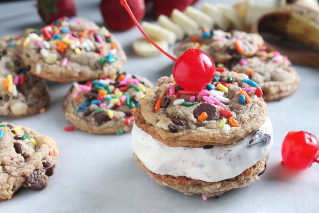 Banana Split Chocolate Chip Cookies 3