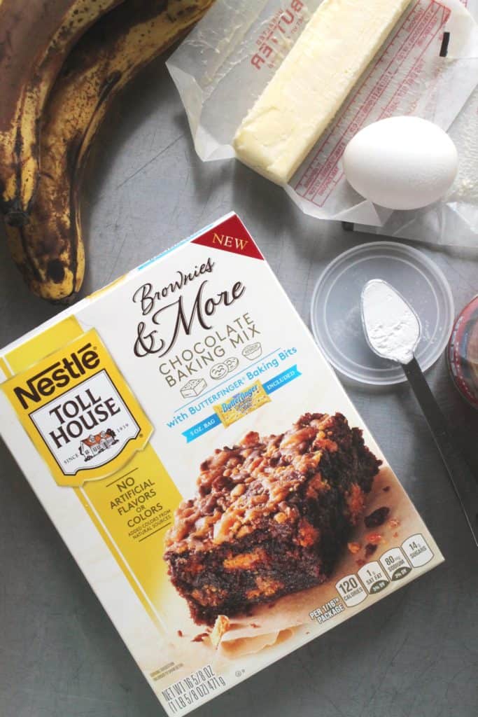 Butterfinger Brownie Banana Bread 2