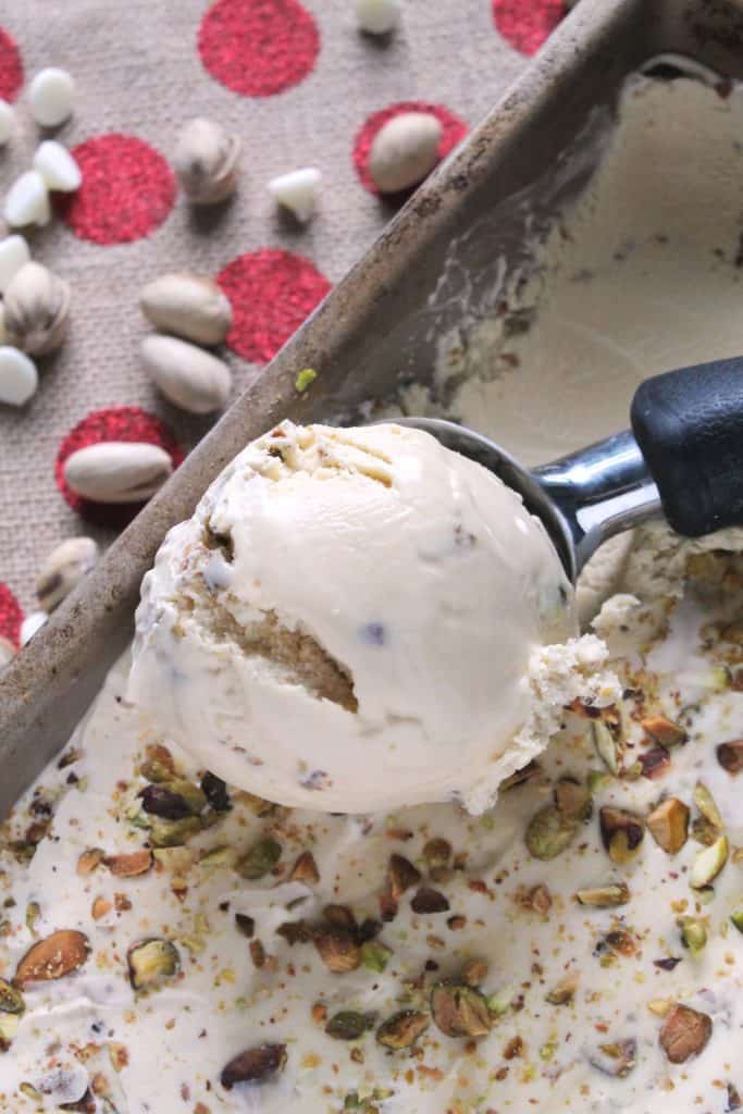 Caramelized White Chocolate Pistachio Ice Cream 2