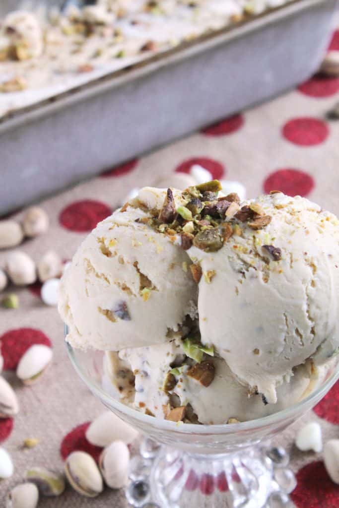 Caramelized White Chocolate Pistachio Ice Cream 3