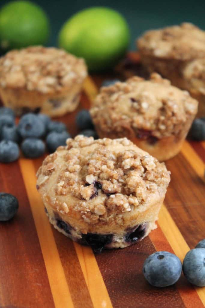 Blueberry-Lime Streusel Muffins 1