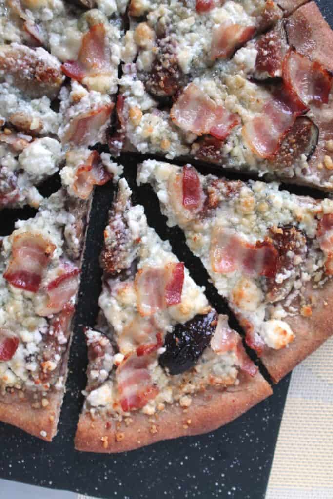 Fig, Bacon, & Blue Cheese Pizza 1