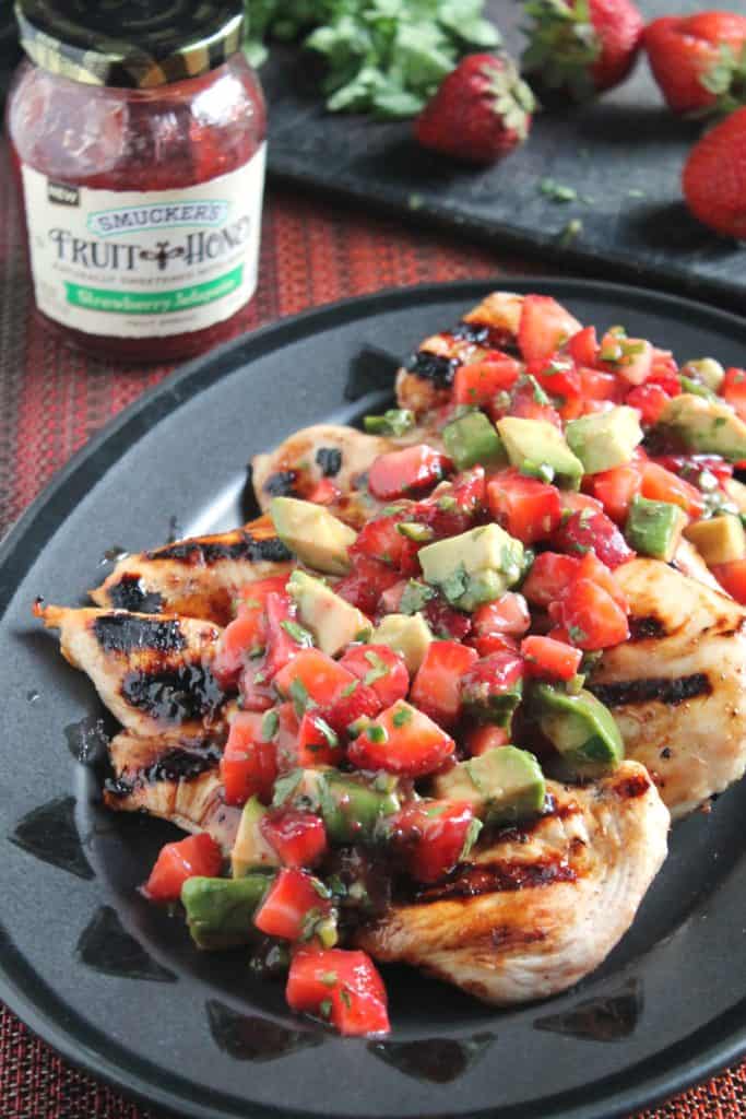 Grilled Chicken with Strawberry-Jalapeno Salsa 4