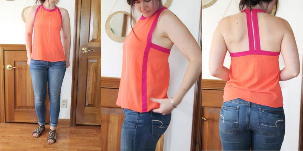 Papermoon Lombard Zip Back Halter Blouse