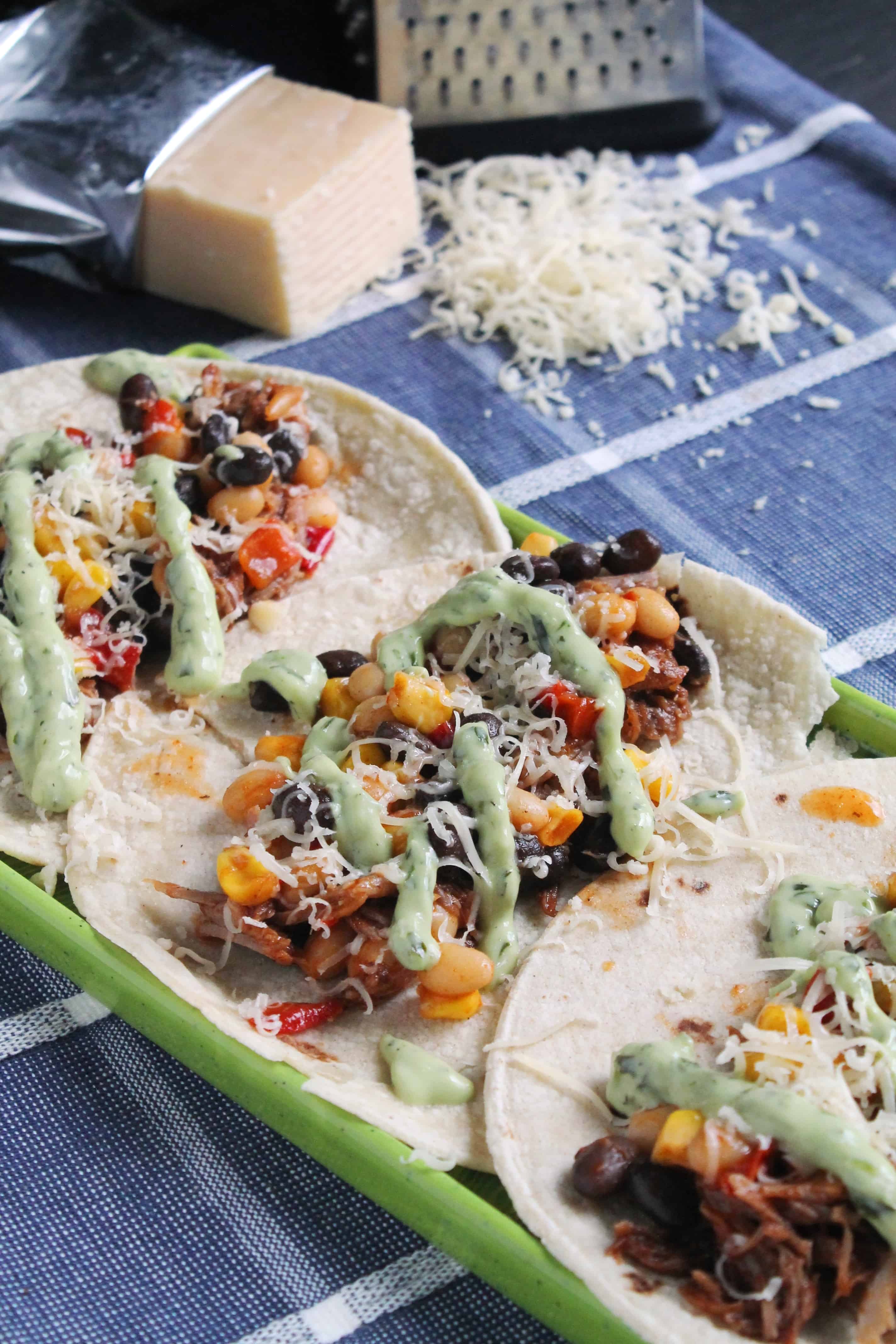 Slow Cooker BBQ Pulled Pork Tacos