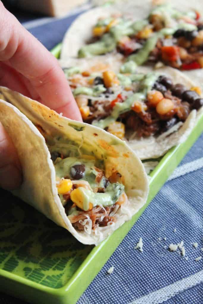 Slow Cooker BBQ Pulled Pork Tacos 2