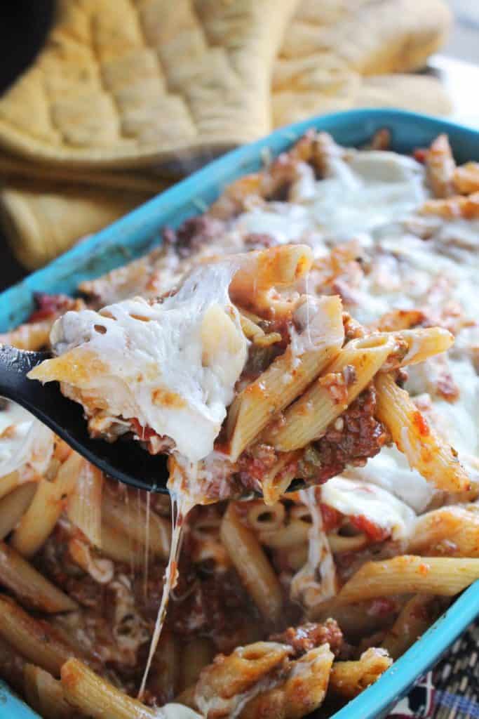 Baked Penne with Slow Cooker Ragu Bolognese 3