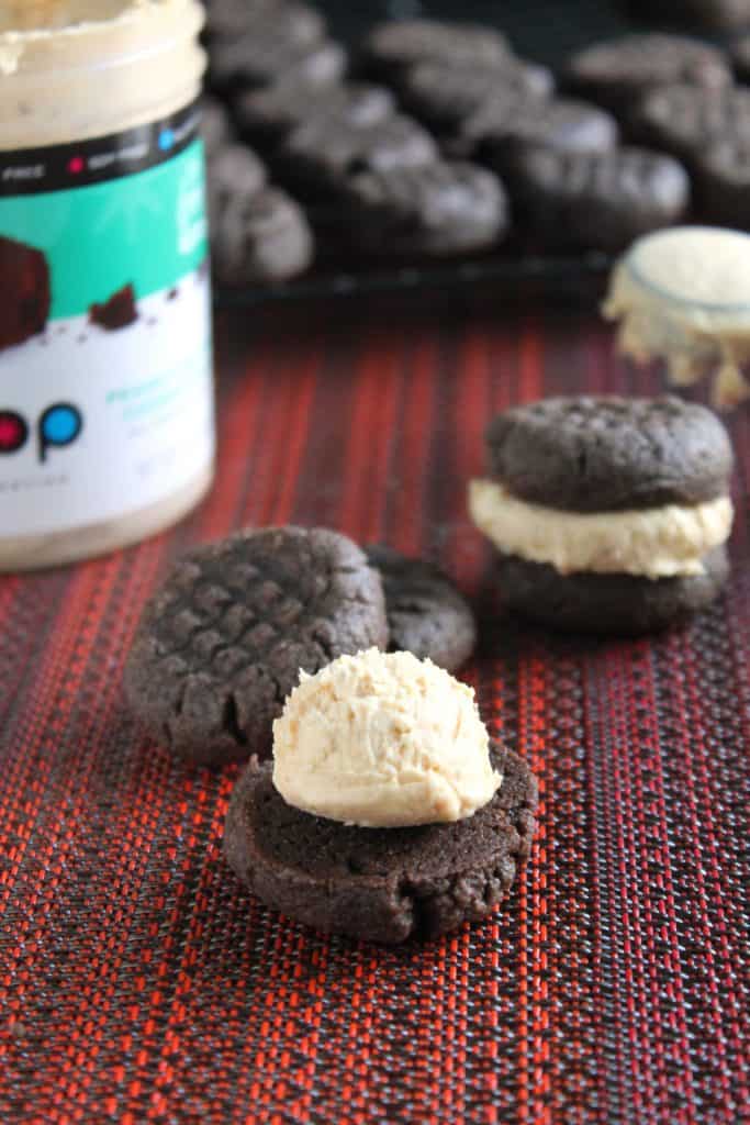 Gluten-Free Dark Chocolate Peanut Butter Sandwich Cookies 1