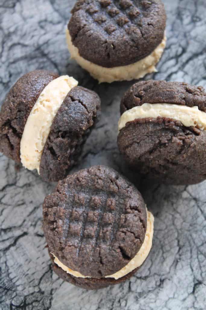 Gluten-Free Dark Chocolate Peanut Butter Sandwich Cookies 3