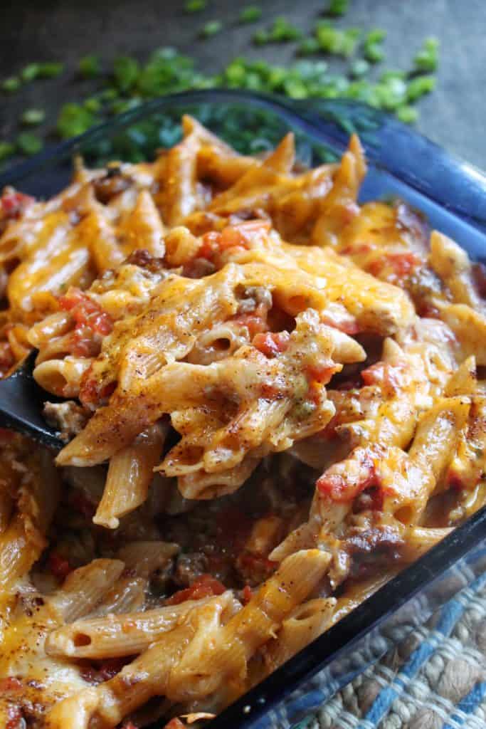 Mexican Penne Casserole | The Spiffy Cookie