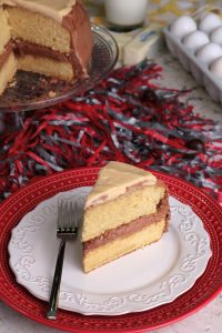 Slice of Buckeye Cake.