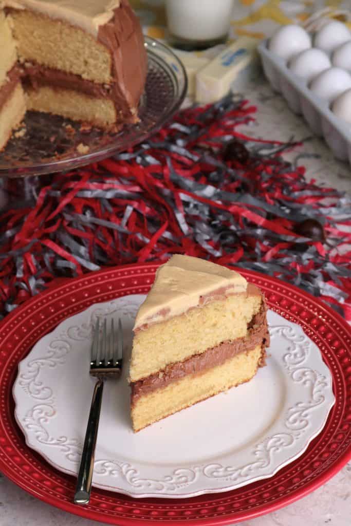Slice of Buckeye Cake.
