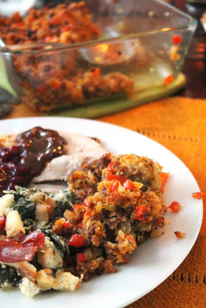 Chorizo Cornbread Stuffing 2
