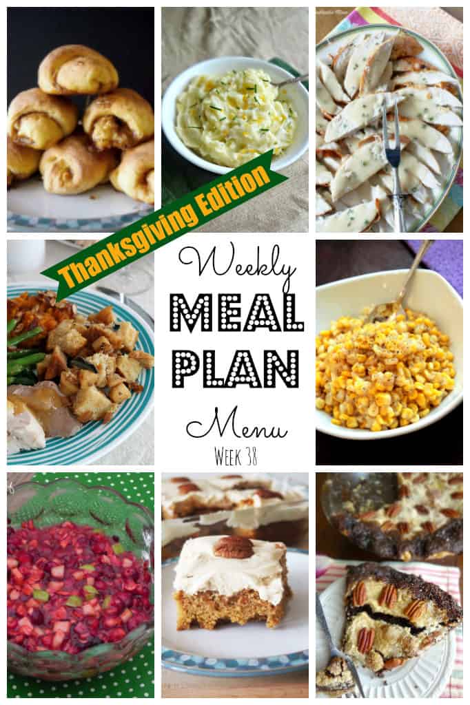 Weekly Meal Plan #38 Thanksgiving-main