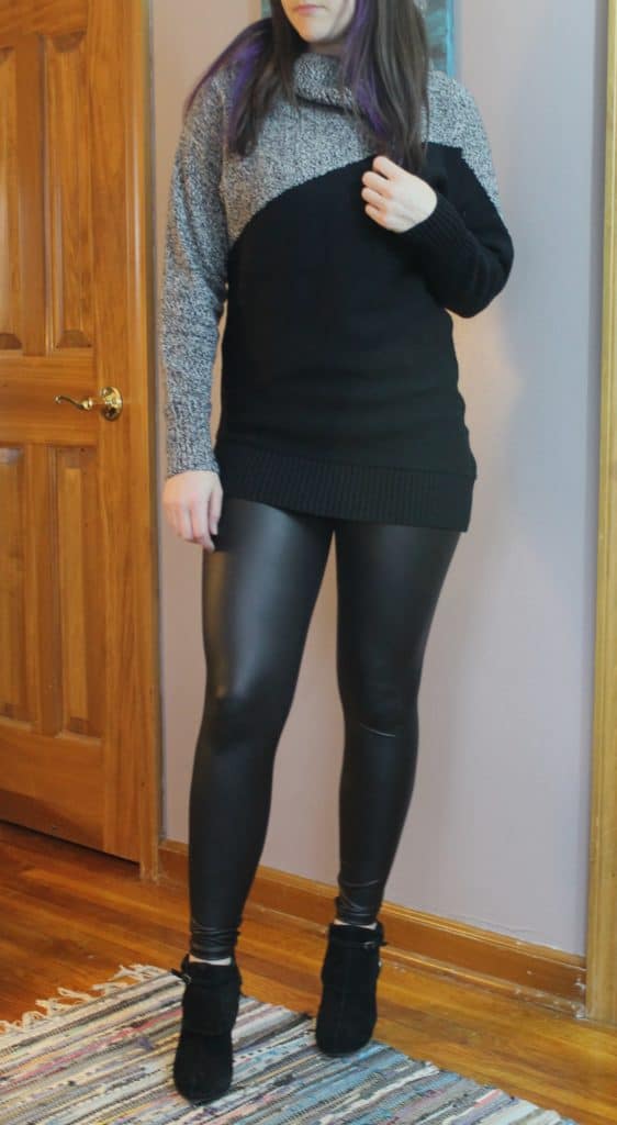 MARKET & SPRUCE Tori Asymmetrical Colorblock Pullover