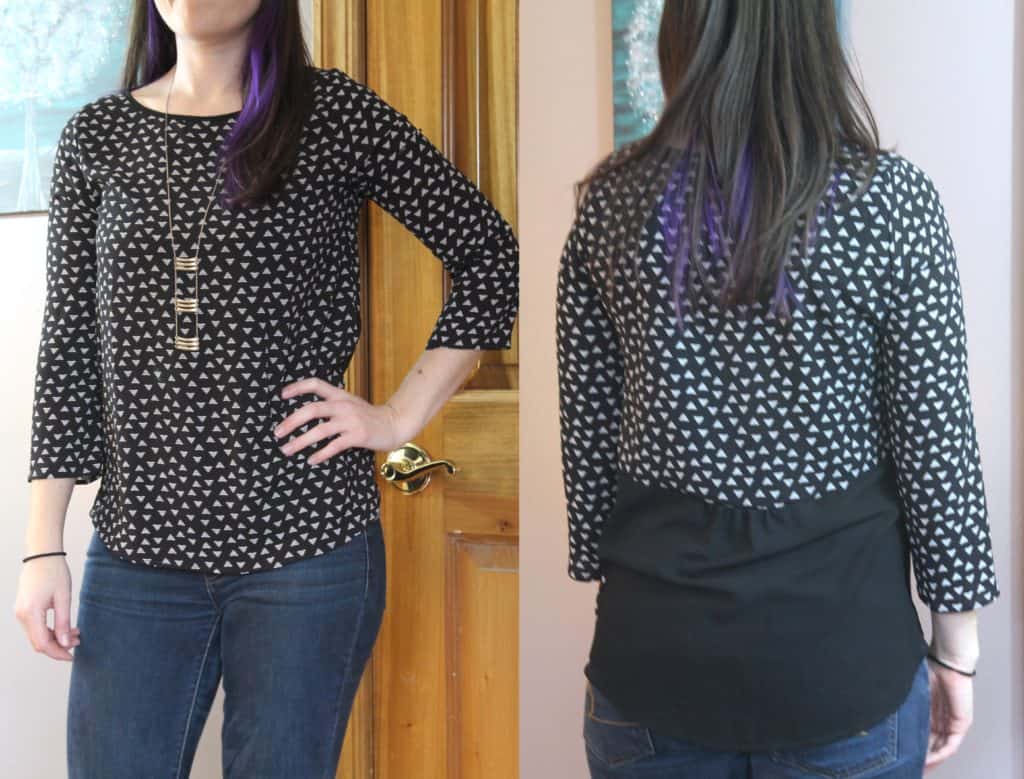 PAPERMOON Gatlin Sheer Back Detail Blouse