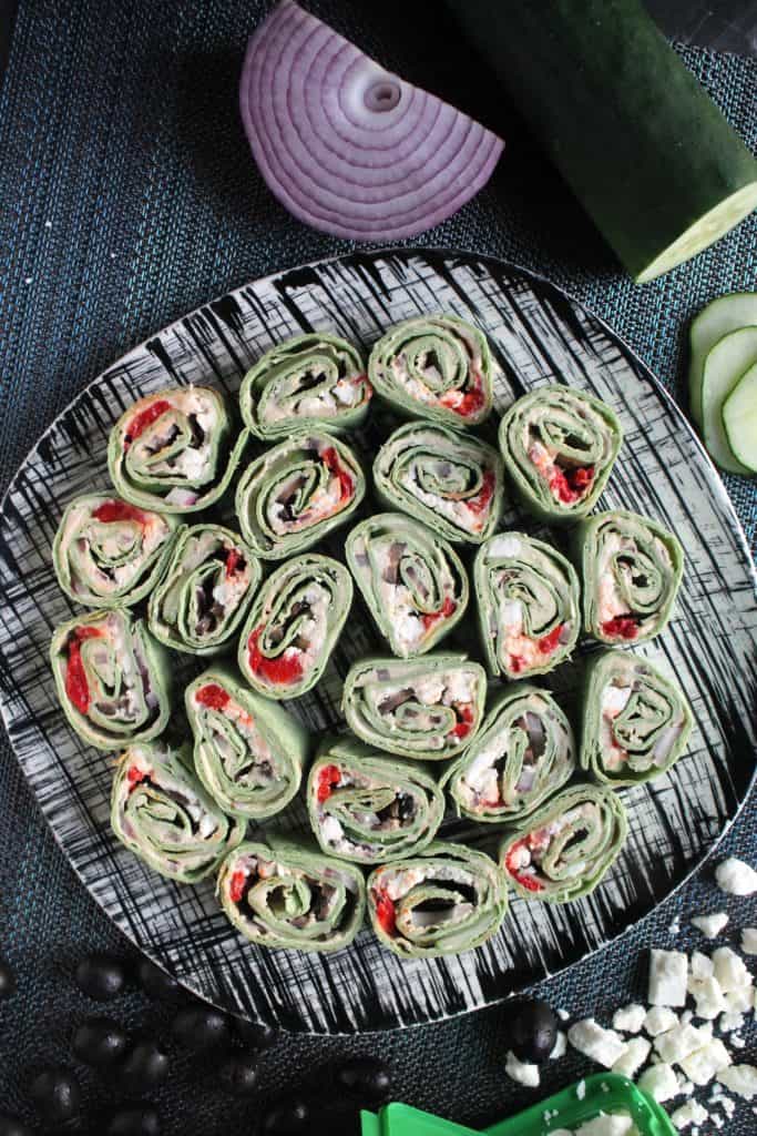 Greek Hummus Pinwheels 1