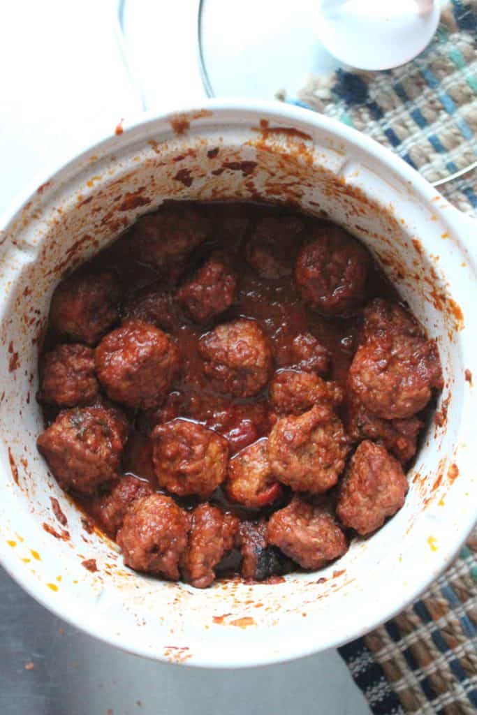 Slow Cooker Greek Meatballs 2