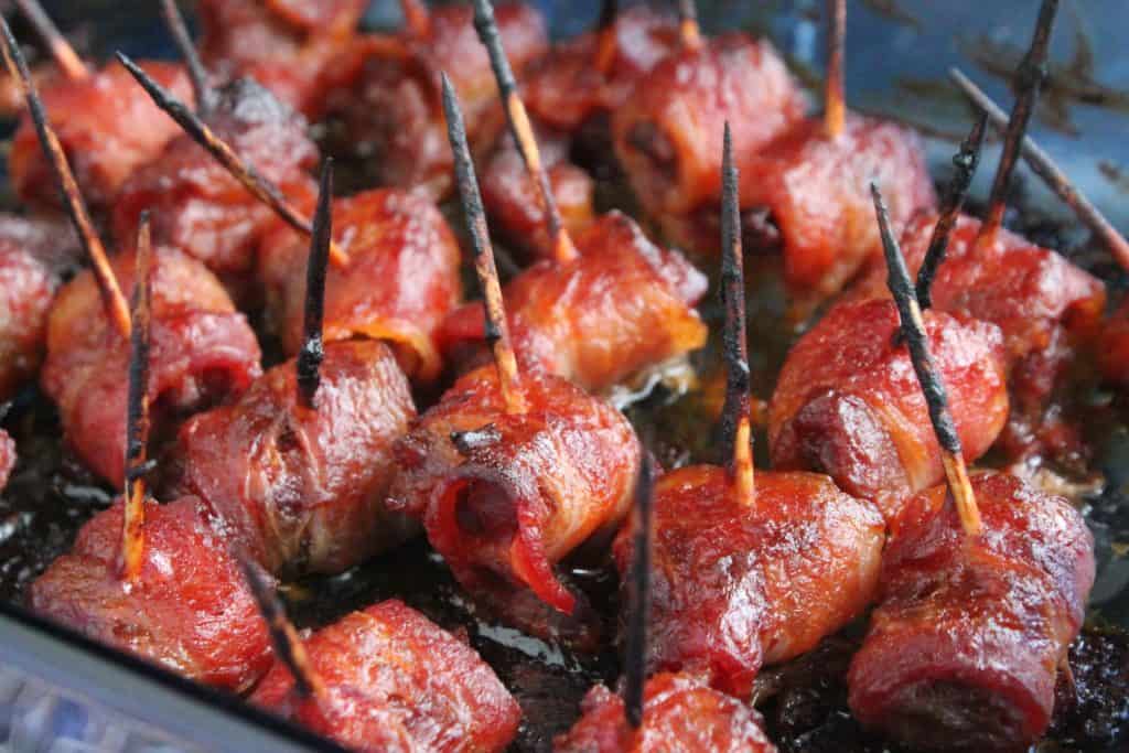 Bacon Wrapped Burnt Ends 1