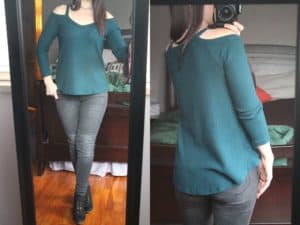 Le Lis Ryla Cold Shoulder Knit Top