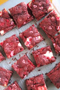 Red Velvet White Chocolate Chip Cookie Cheesecake Bars 4