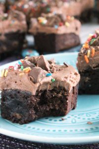 Chocolate Hazelnut & Pretzel Brownie Bricks 1