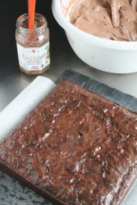 Chocolate Hazelnut & Pretzel Brownie Bricks 3