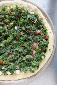 Pesto Prosciutto Pizza GIF