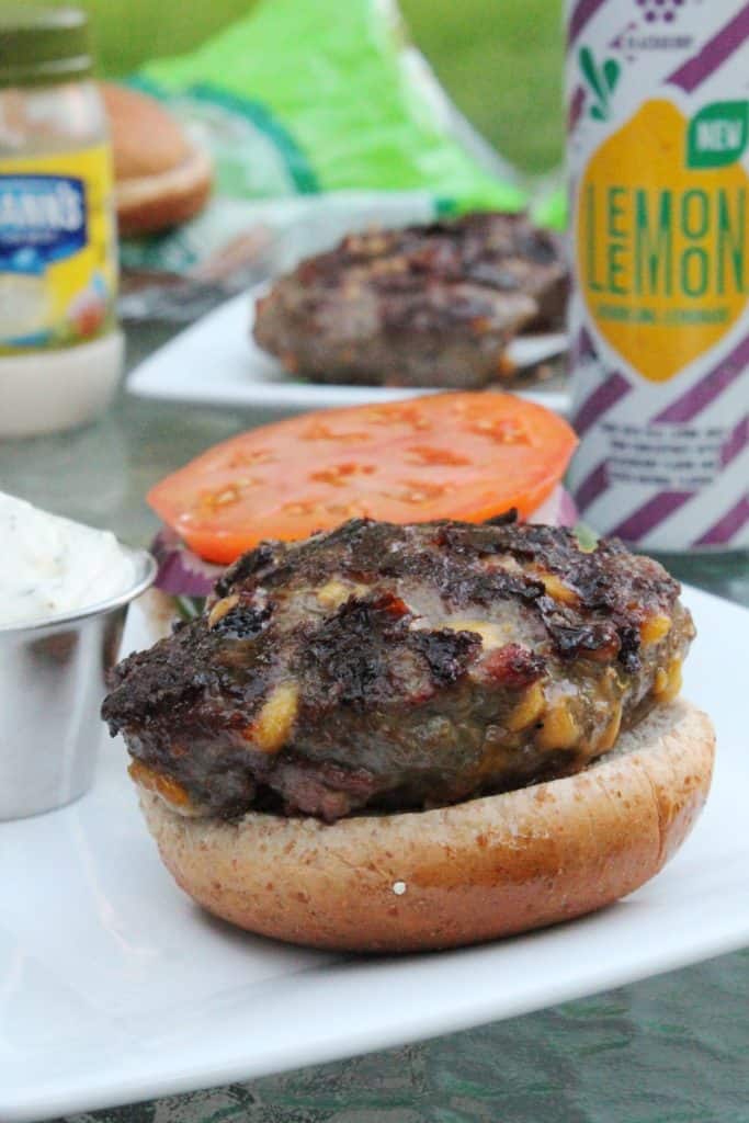 Bacon Cheddar Burger with Jalapeno Aioli 5