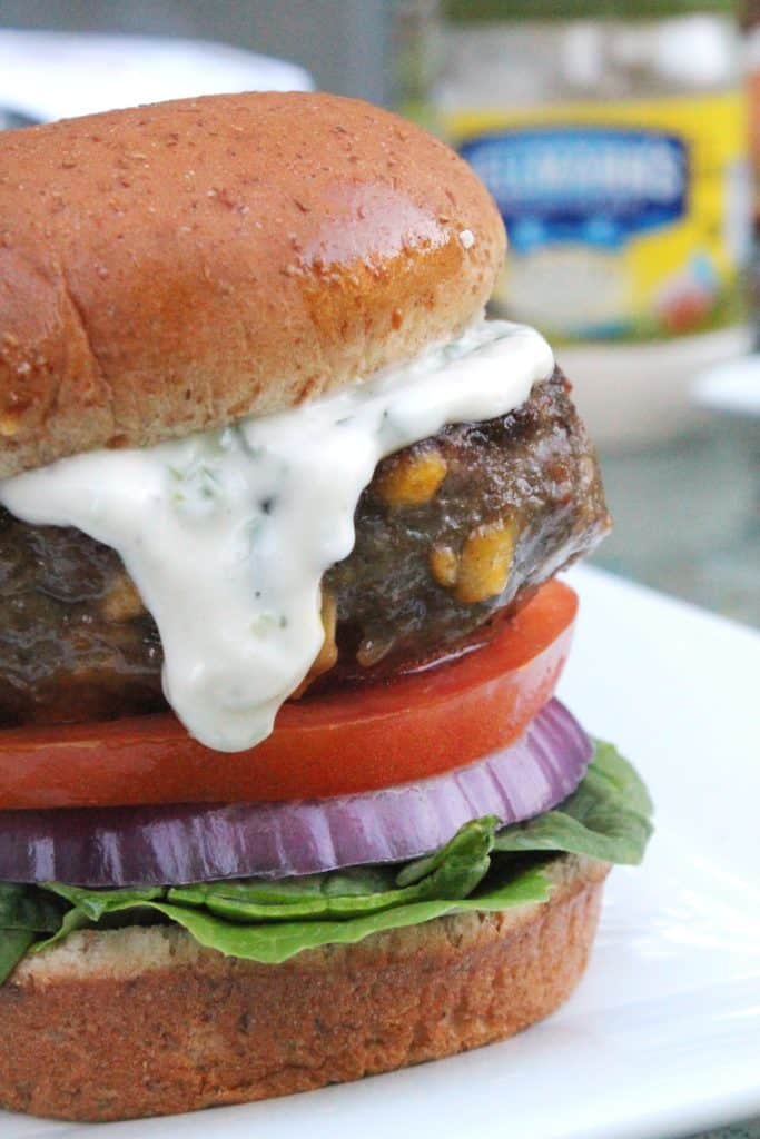 Bacon Cheddar Burger with Jalapeno Aioli 6
