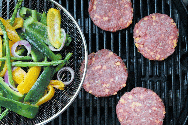 Bacon Cheddar Burger with Jalapeno Aioli GIF