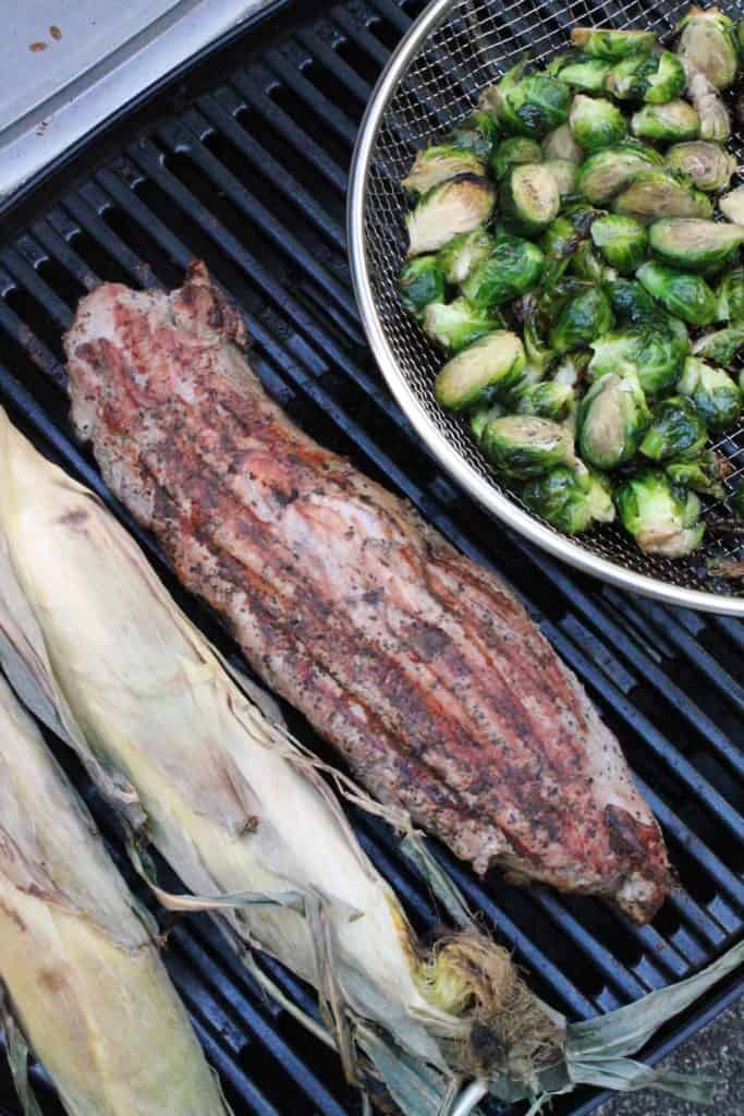 Grilled Garlic & Peppercorn Pork Tenderloin with Corn Salsa 2