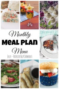 July Meal Plan