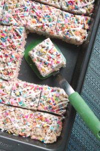Cake Batter Rice Krispie Treats 4