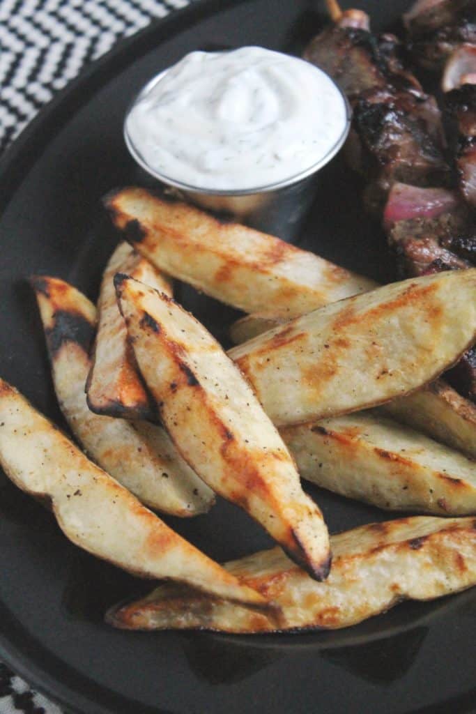 Grilled Potatoes Wedges with Truffle Aioli 2