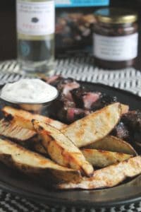 Grilled Potatoes Wedges with Truffle Aioli 3