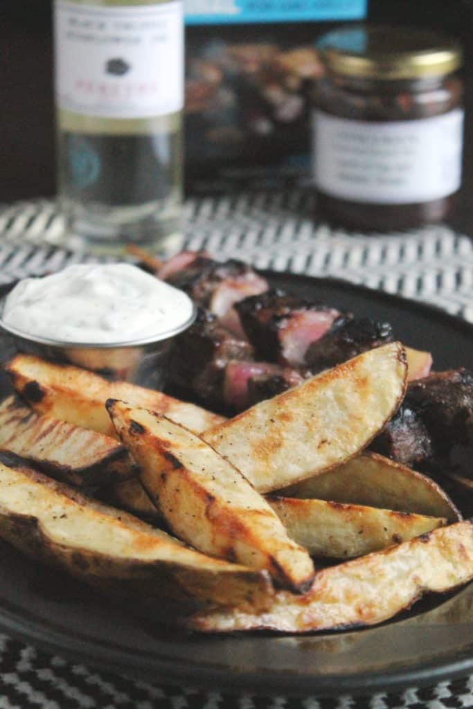 Grilled Potatoes Wedges with Truffle Aioli 3