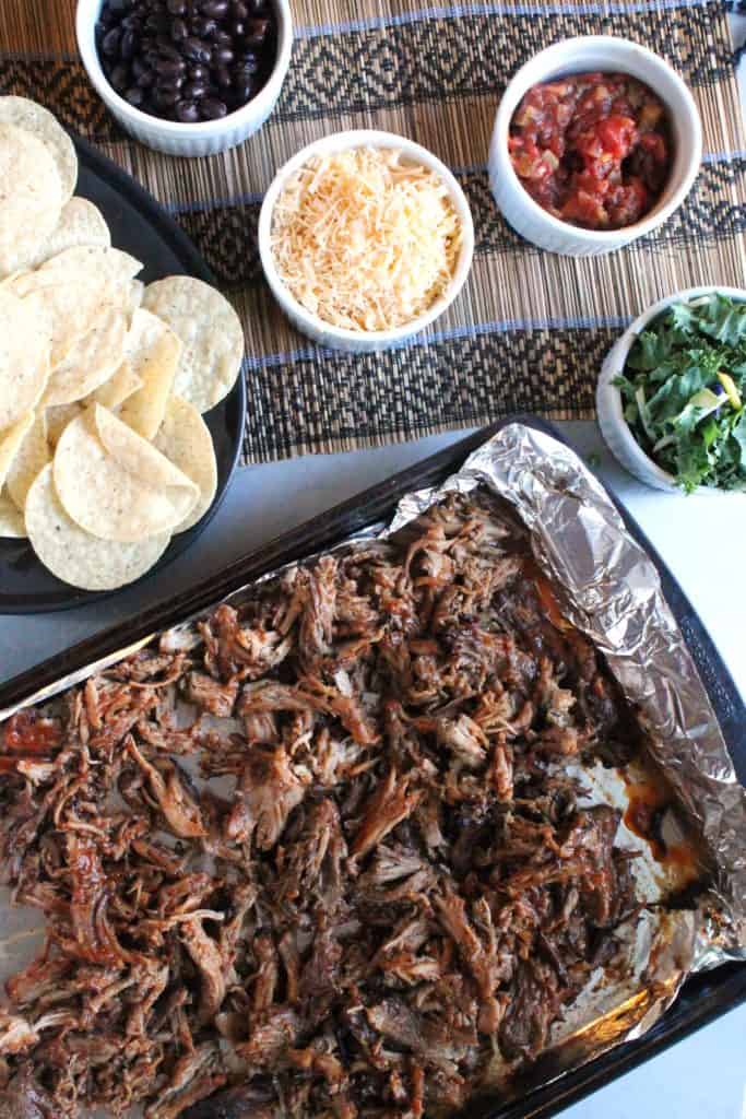 Slow Cooker Loaded BBQ Pulled Pork Nachos 7