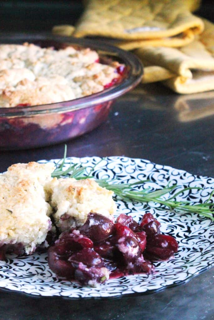 Cherry Rosemary Cobbler 6