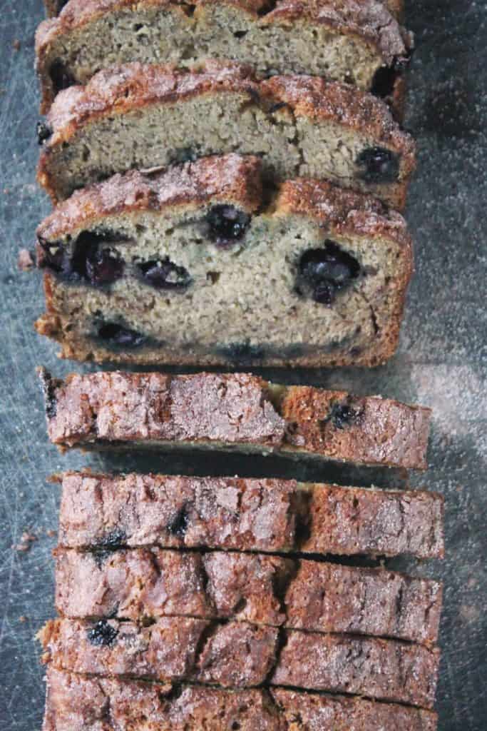 Cinnamon-Sugar Blueberry Banana Bread 6