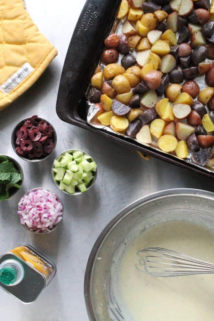 Creamy Lemon Mediterranean Potato Salad 1