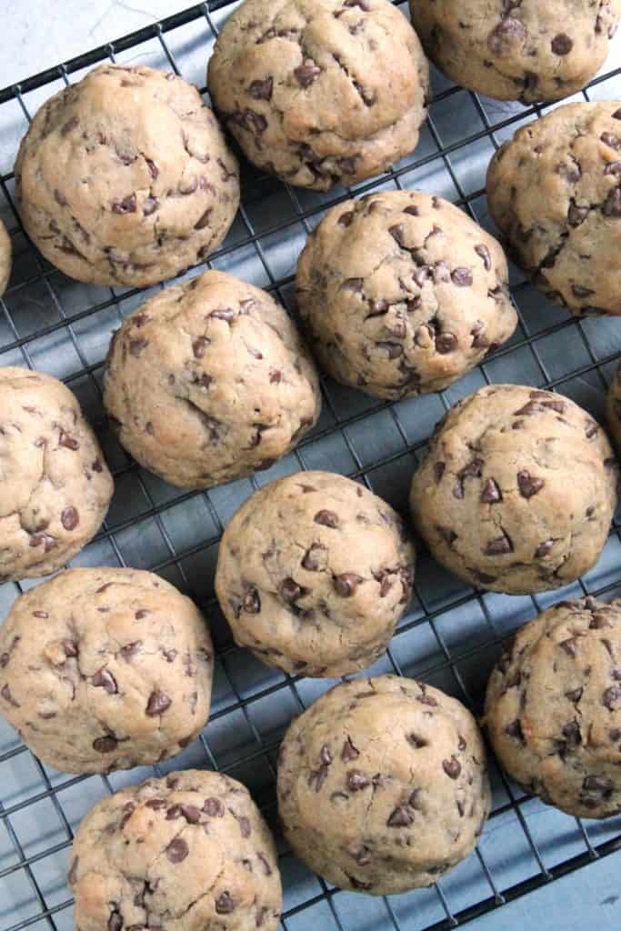 Buckeye Stuffed Peanut Butter Chocolate Chip Cookies 4
