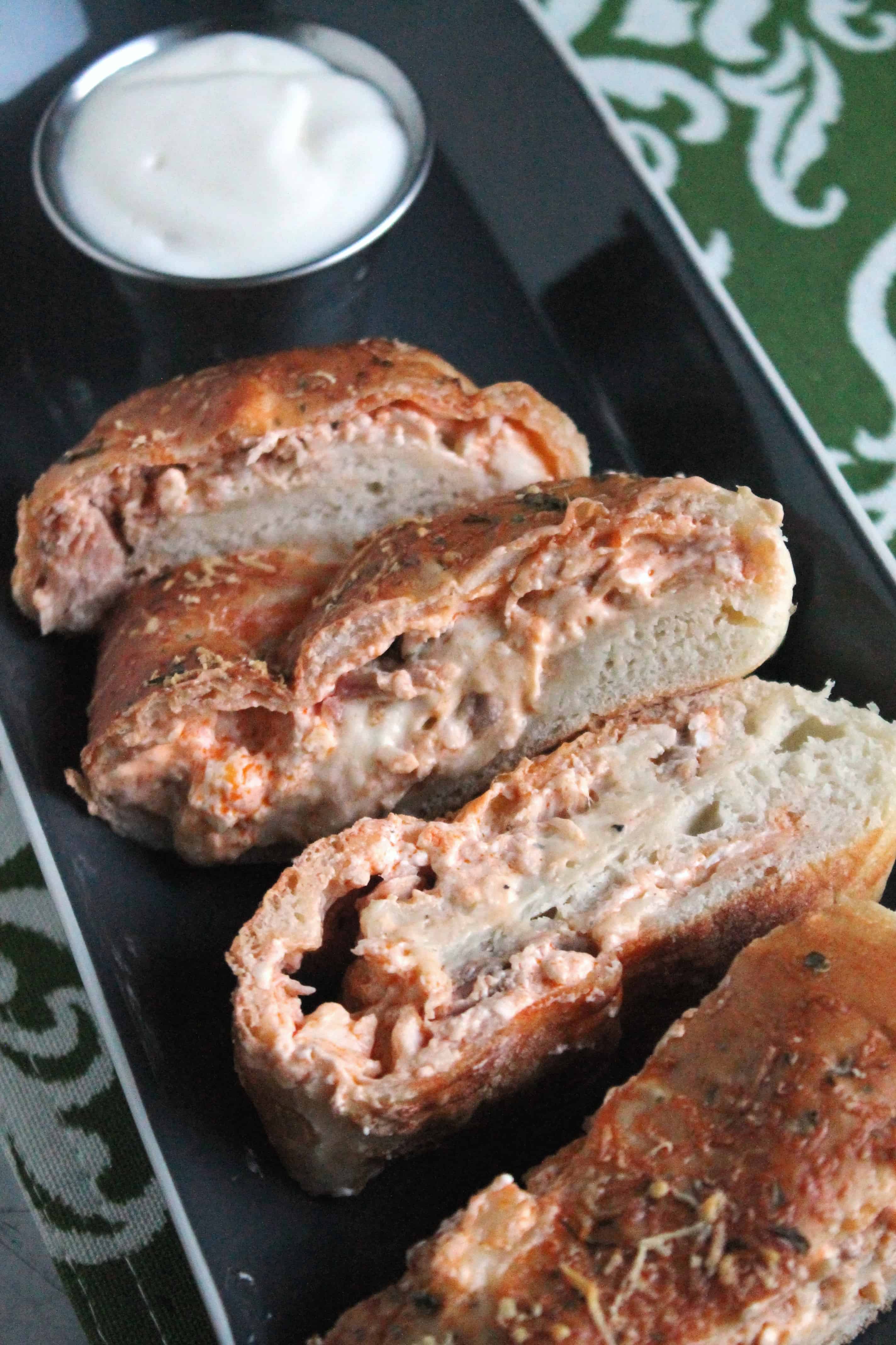 Buffalo Chicken Stromboli 5