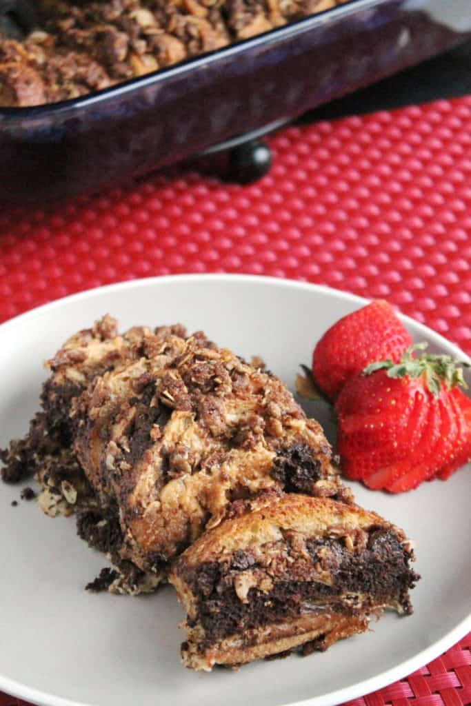 Baked Peanut Butter & Chocolate French Toast 2