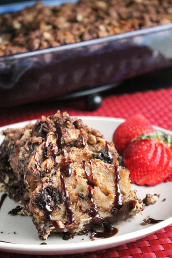 Baked Peanut Butter & Chocolate French Toast 4