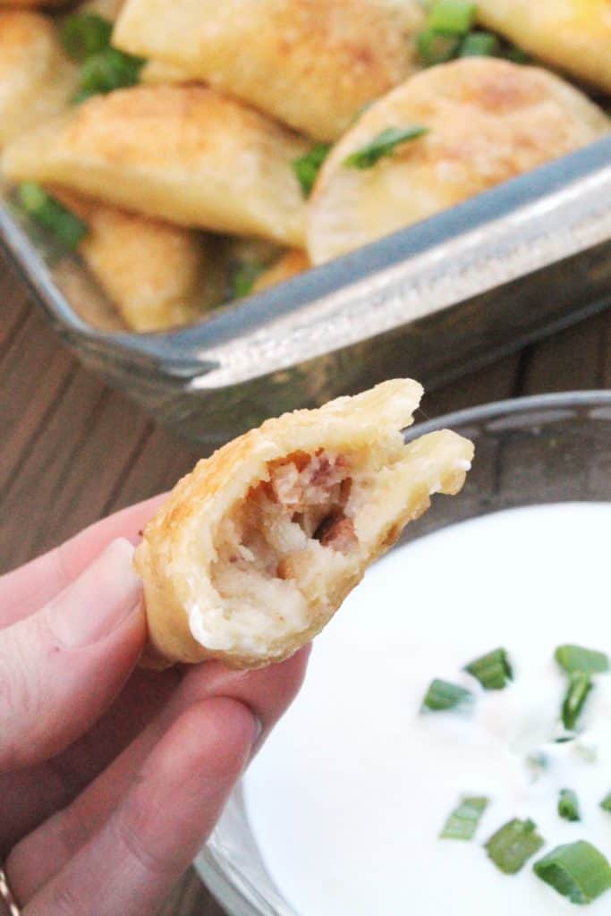 Bacon, Cheddar, Caramelized Onion, and Potato Pierogi 5