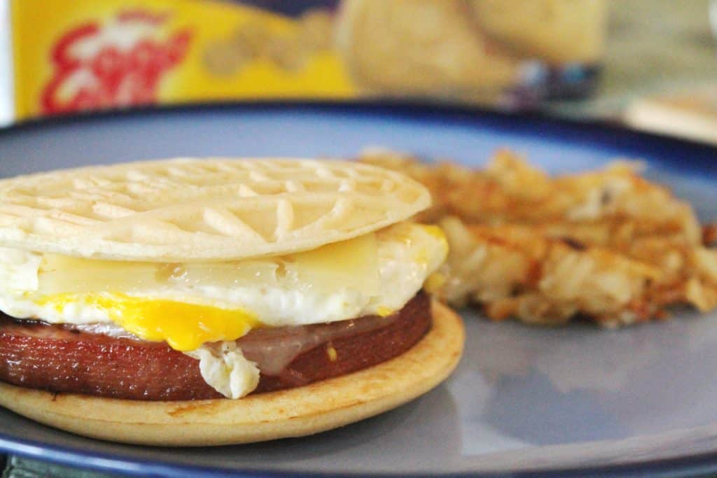 Ham, Egg & Cheese Pancake Sandwiches 3