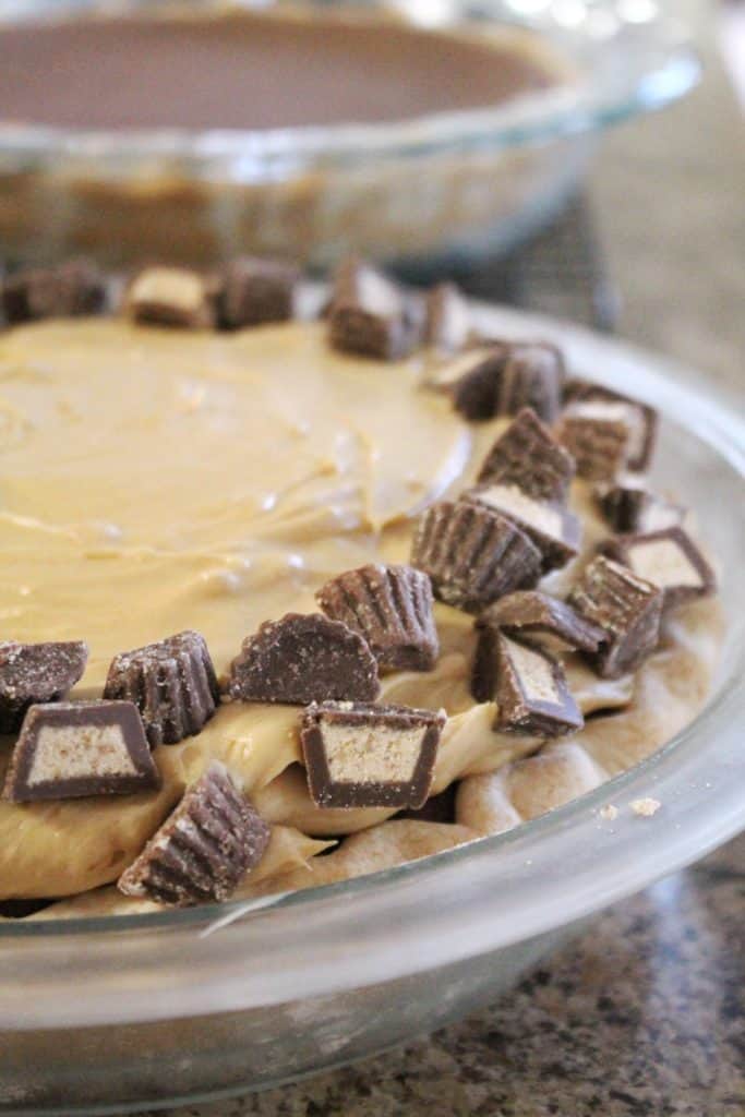 Mile High Peanut Butter Brownie Mousse Pie 1