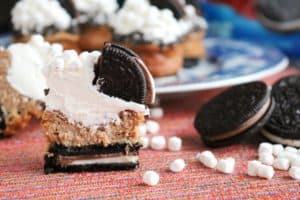 Mini Hot Cocoa Oreo Cheesecakes 3